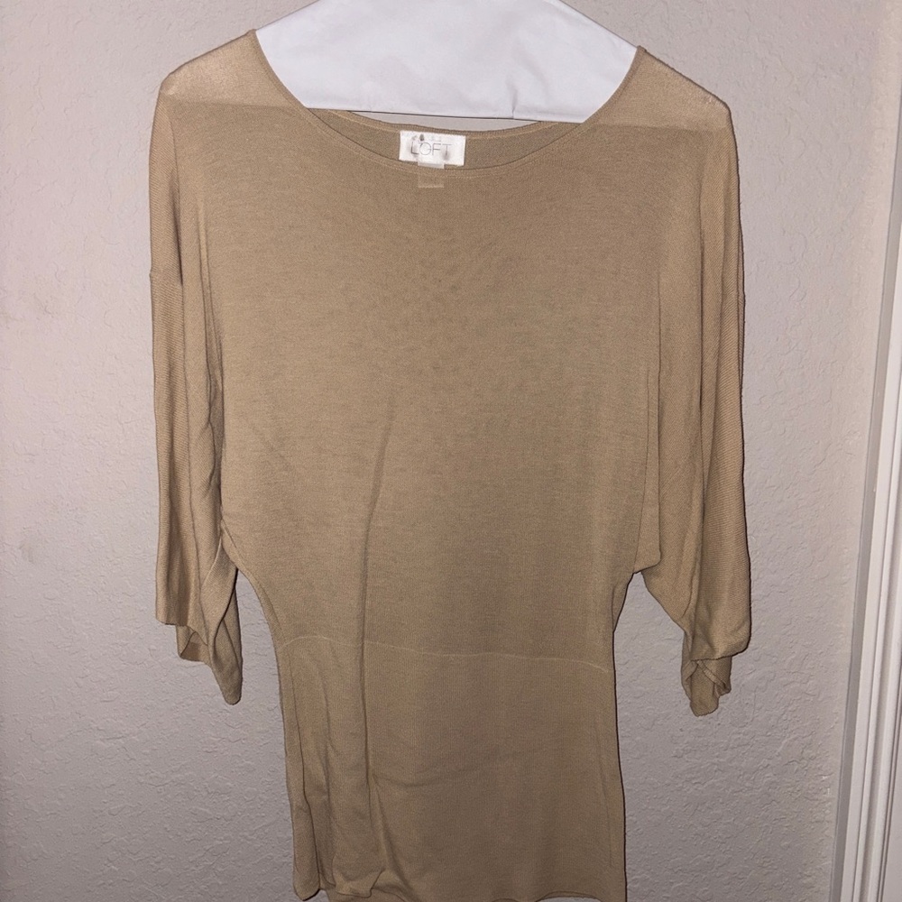 LOFT Women's Tan Blouse